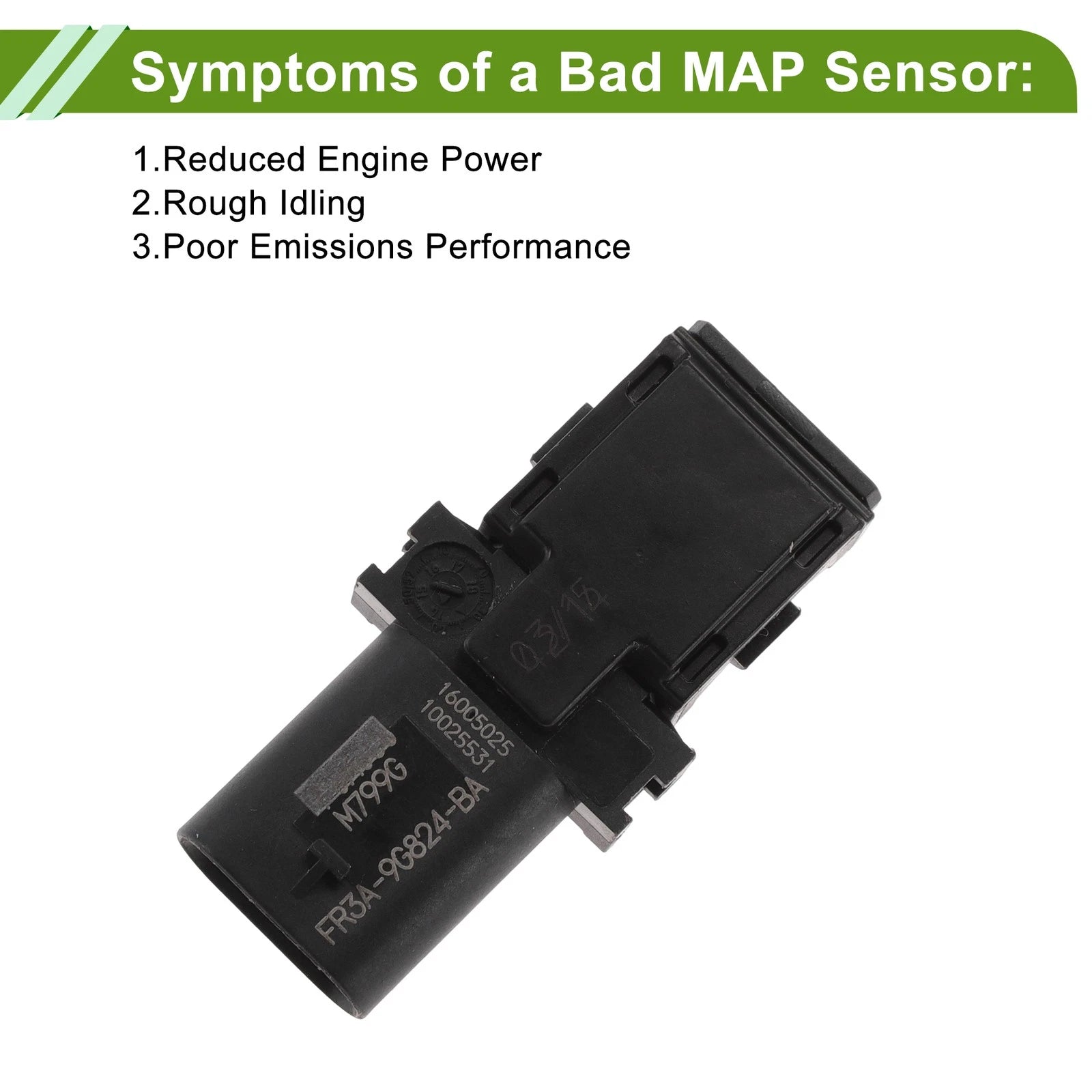 MAP Sensor for Ford Taurus EcoBoost (2013–2019) No.FR3A9G824BA