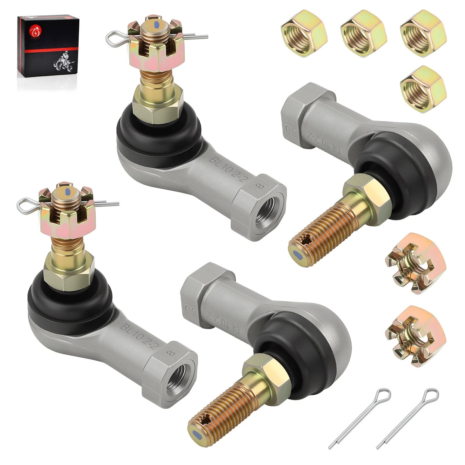 Set of 2 Tie Rod Ends for Polaris 300 400L 2x4 Sport (1994) 7060147 7060138