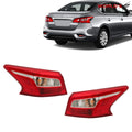 Set of 2 Outer Tail Light Brake Lamps for Nissan Sentra (2016–2018)