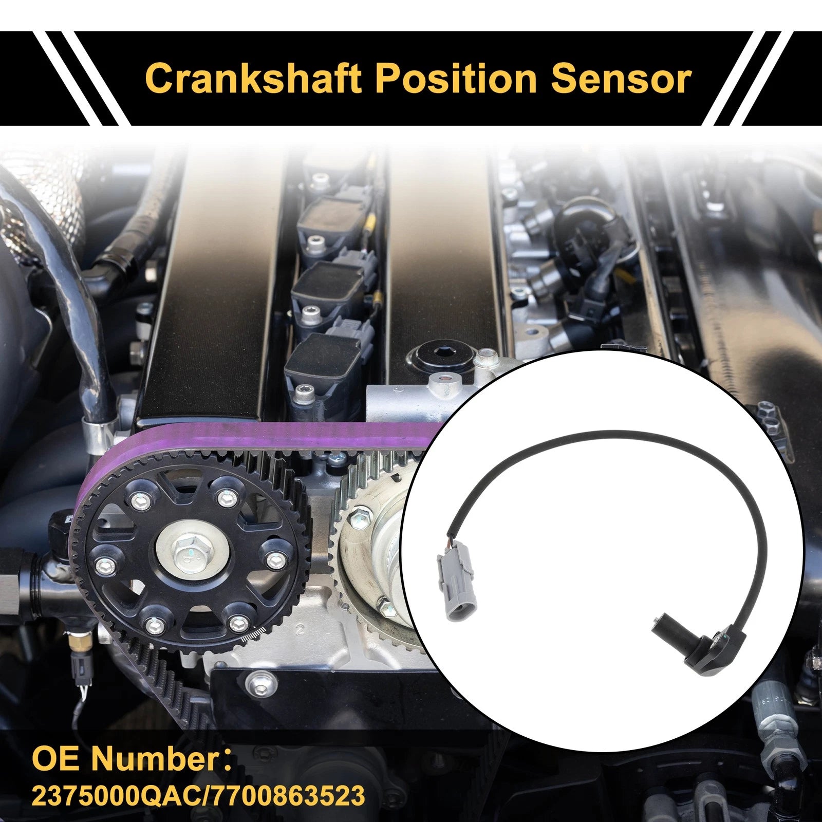 1 Pc Crankshaft Position Sensor No.2375000QAC for Nissan Primastar (2001–2006)