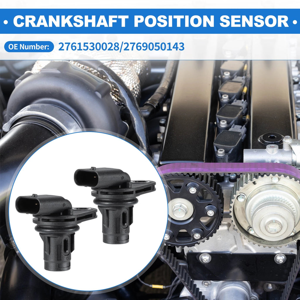 2X Engine Crankshaft Position Sensor for Mercedes-Benz (CKP 2761530028)