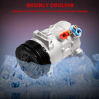 A/C Compressor for Dodge Avenger, Journey, Chrysler Sebring (2007-2014)