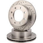 Rear Drilled Brake Rotor & Pads for Chevrolet Avalanche 2500 GMC Yukon XL (2001–2006)
