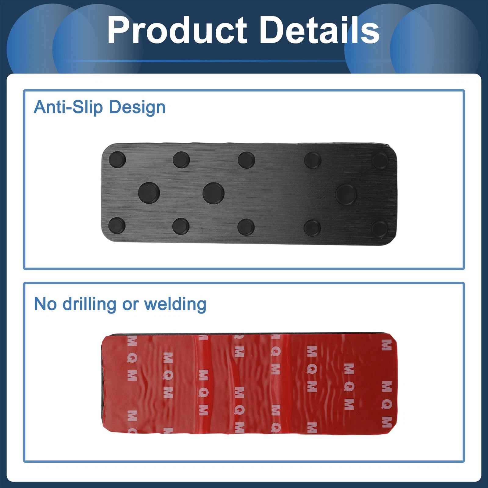 Footrest Pedals Cover for Subaru Forester (2003–2005) Aluminum Alloy Black