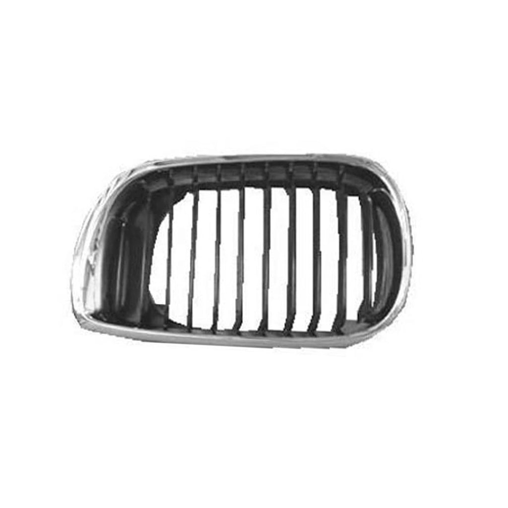 Replacement Black Chrome Plastic Hood-Mounted Grille for Driver Side (2007–2014)