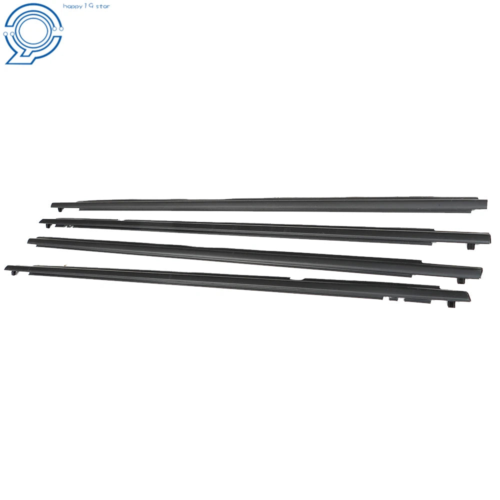 Set of 4 Window Moulding Trim Seal Weather Strips for Toyota Corolla (2009–2012)