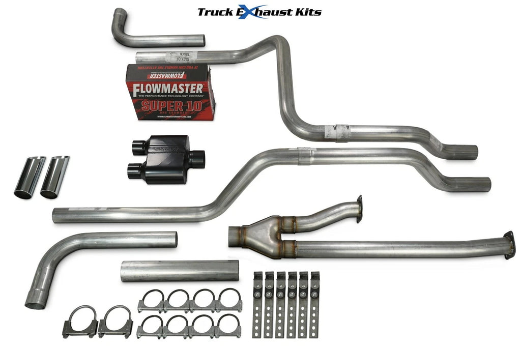 2.5" Dual Exhaust Kit for Toyota Tundra (2014–2021) Super 10 Chrome Tip