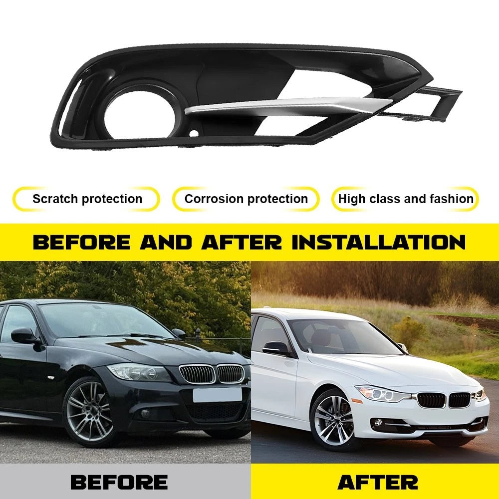 Set of 2 Front Fog Light Lamp Bezel Covers for BMW 3 Series F30 (2012–2019)