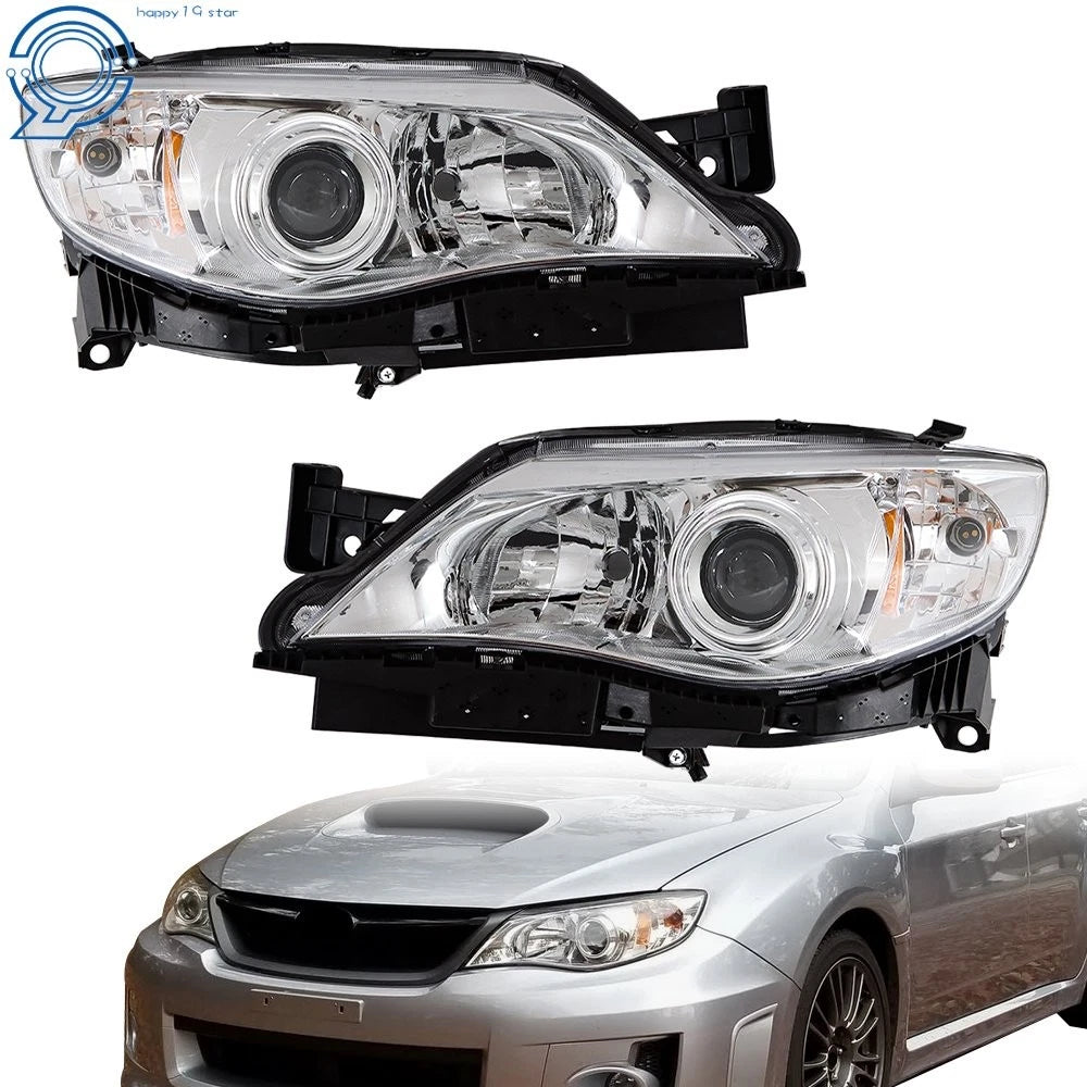 Set of 2 Halogen Headlights for Subaru Impreza (2008–2011)