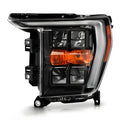 Full LED Headlight for Ford F-150 (2021–2023) Driver Side, Black Bezel