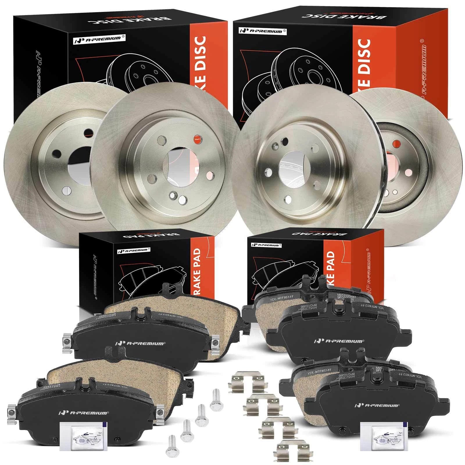 Disc Brake Rotors & Ceramic Pads for Mercedes-Benz CLA250 (2014–2019)