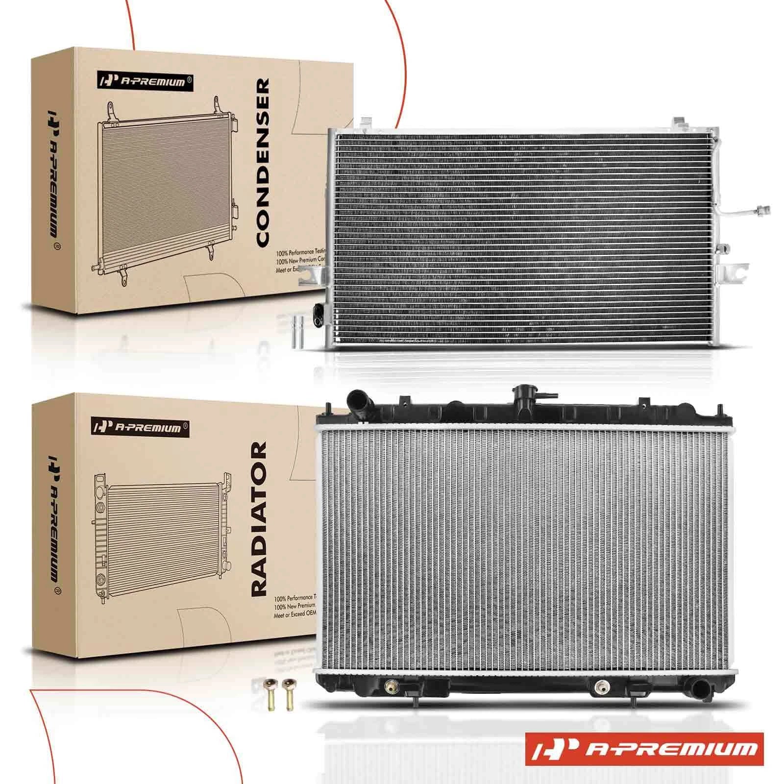 2X Radiator & AC Condenser Cooling Kit for Infiniti I35 (2002–2004)