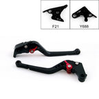 Long Brake Clutch Levers for Yamaha YZF 1000 R1 (1999–2001) Black