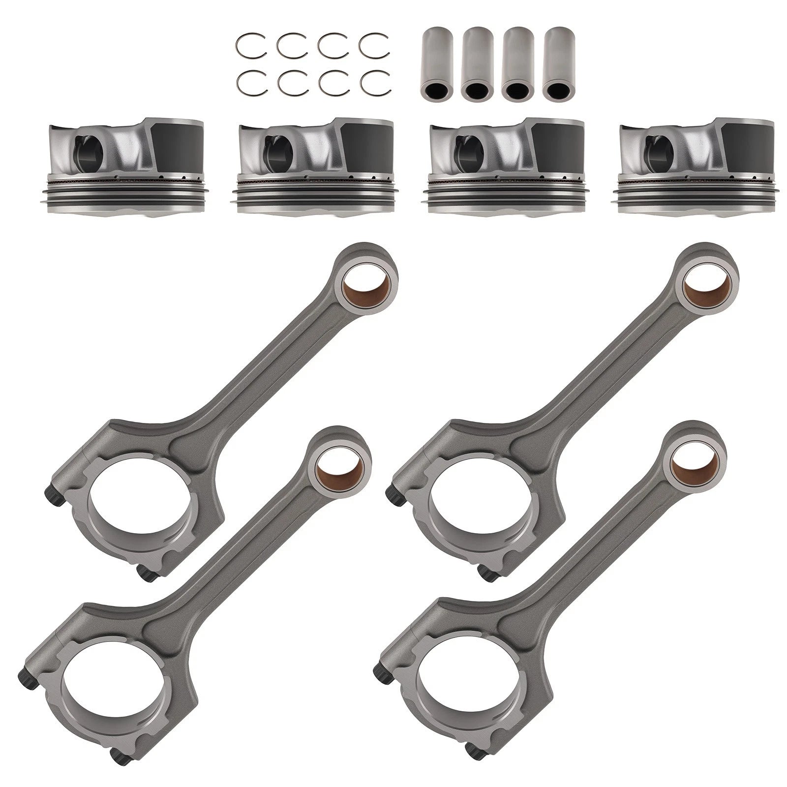 Piston and Connecting Rod Kit for Hyundai Kia 2.0L Nu Engine (2011–2015)