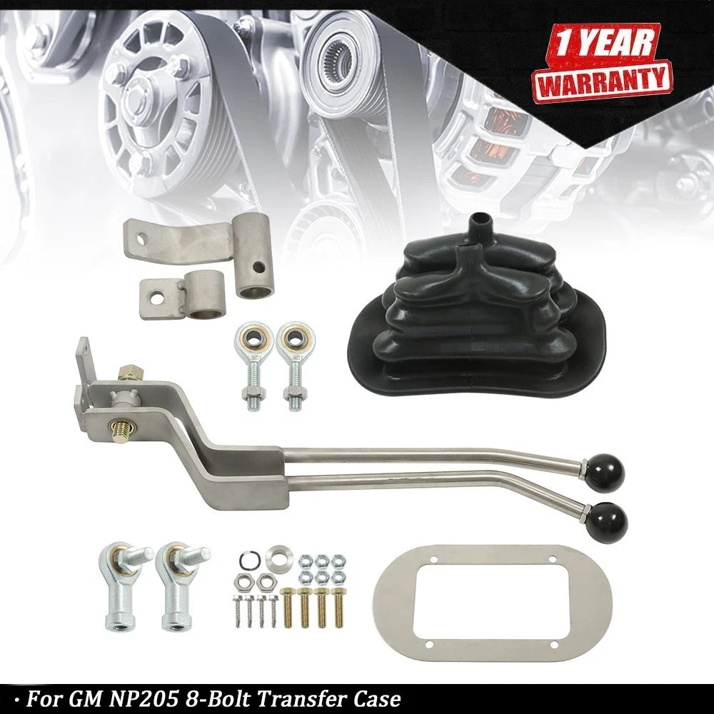 Stainless Twin-Stick Shifter for GM Transfer Case (NP205)