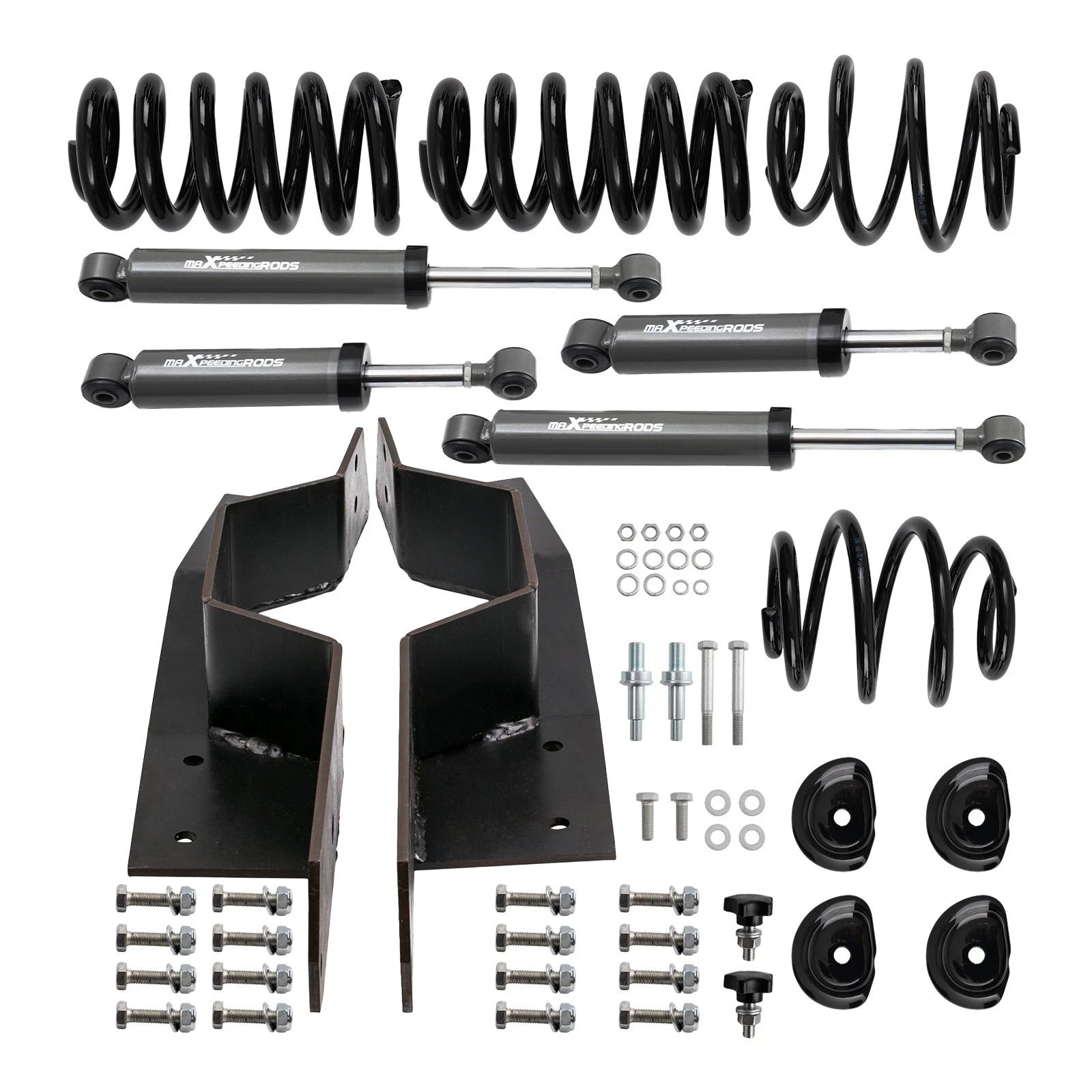 3" Front 5" Rear Lowering Shock Kit C Notch for C10 (1963–1972) 2WD