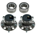 Front & Rear Wheel Bearings & Hubs Kit for Dodge Caliber (2007–2012)