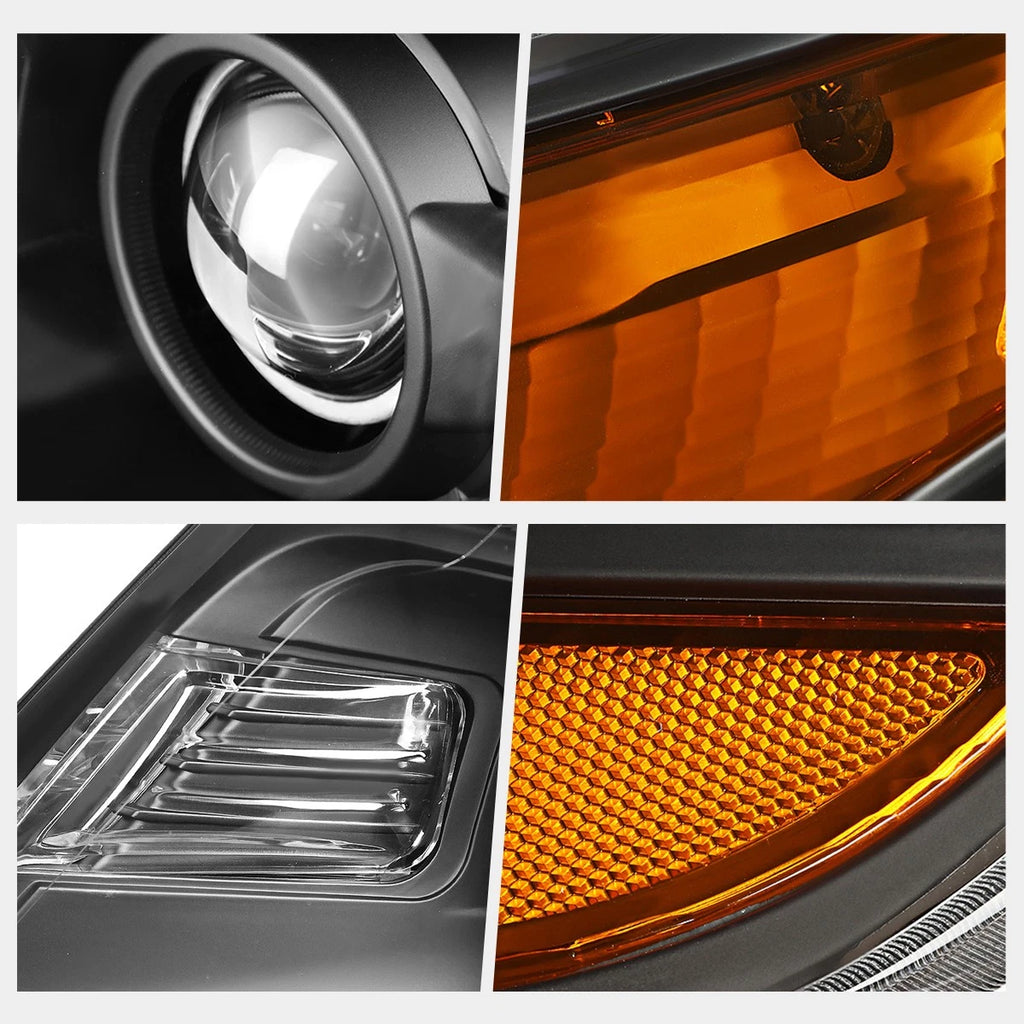 Smoked Housing Headlights with Clear Side Corner Signals for Corolla (2009–2010)