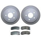 Rear Brake Kit Set of 4 Rotors & Pads for Buick Chevy Pontiac (FWD)