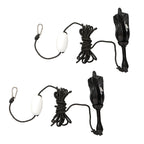 2-Pack Folding Kayak Anchor Set for Grapnel Boat (Black, 3.2KG)