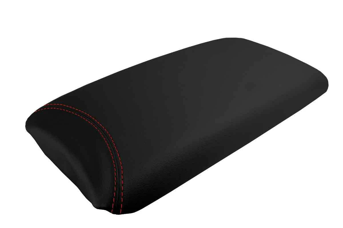Leather Console Lid Armrest Cover for Lexus LS460 (2007–2016) Red Stitch