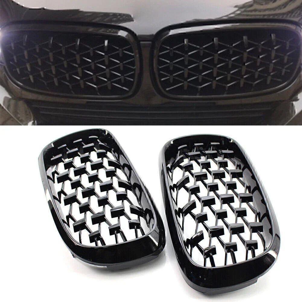 Glossy Black Front Grille for BMW X5 F15 (2014-2016)