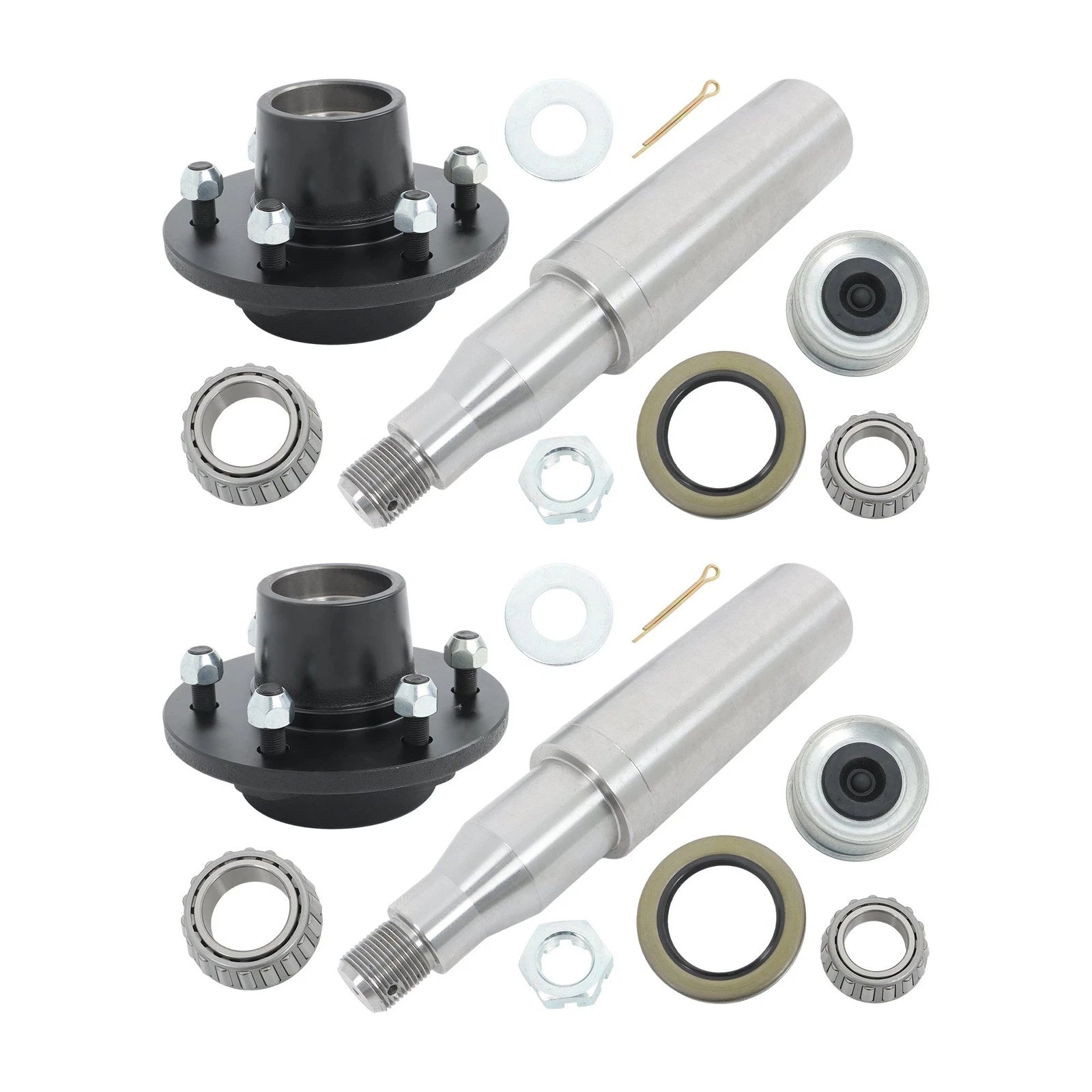 Set of 4 Trailer Axle Kits for 6 on 5.5" (YYYY–YYYY)