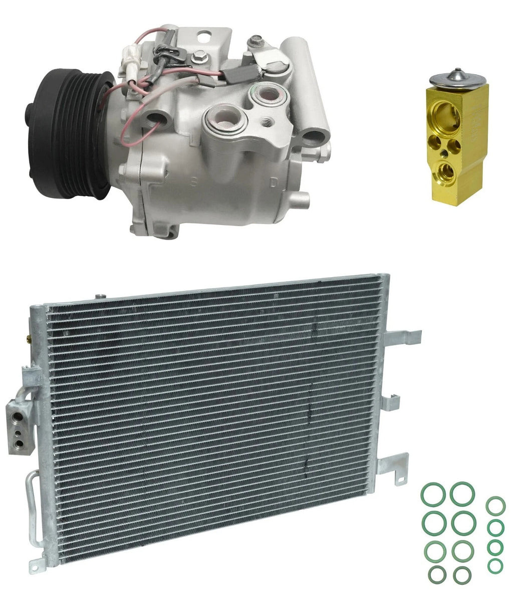 A C Compressor Kit with Condenser for Saab 9-3 2.0L (2003–2012)