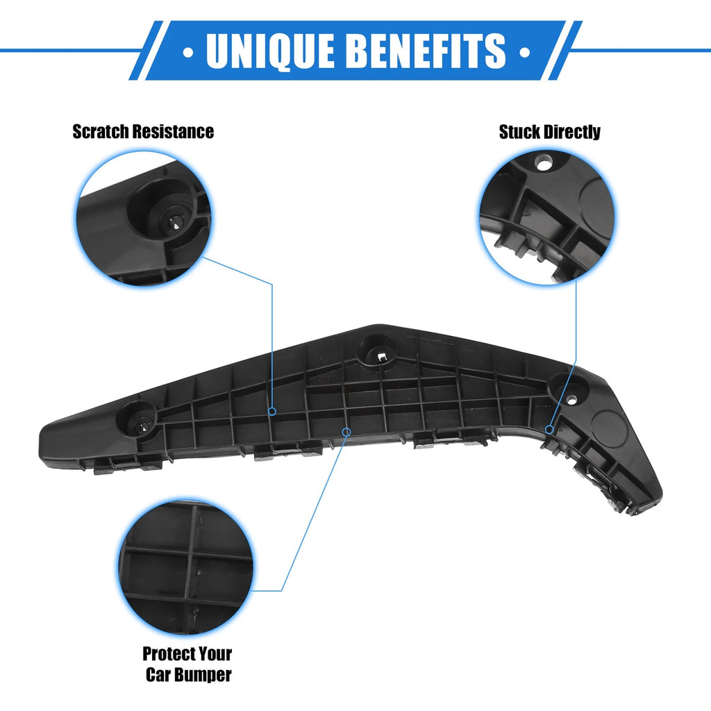 Set of 2 Bumper Mounting Support Brackets for Toyota Highlander (2011–2013)