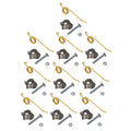 20 Rake Teeth w/ Clips Kit for New Holland