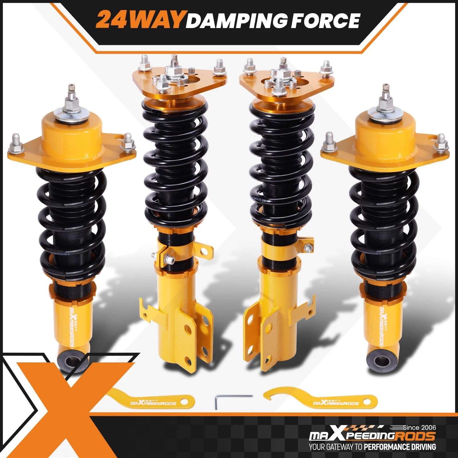 24 Way Damper Coilovers for Toyota Corolla Matrix (2003–2008)