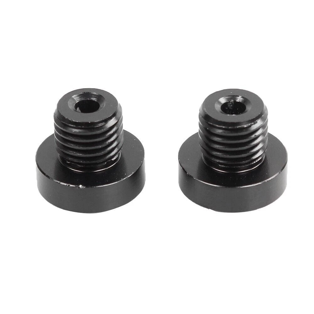 2Pcs M10x1.25 Mirror Hole Plug Screws for Motorcycle (Universal)