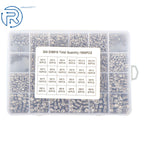 Set of 1500 Stainless Steel Fully Threaded Hex Socket Screws