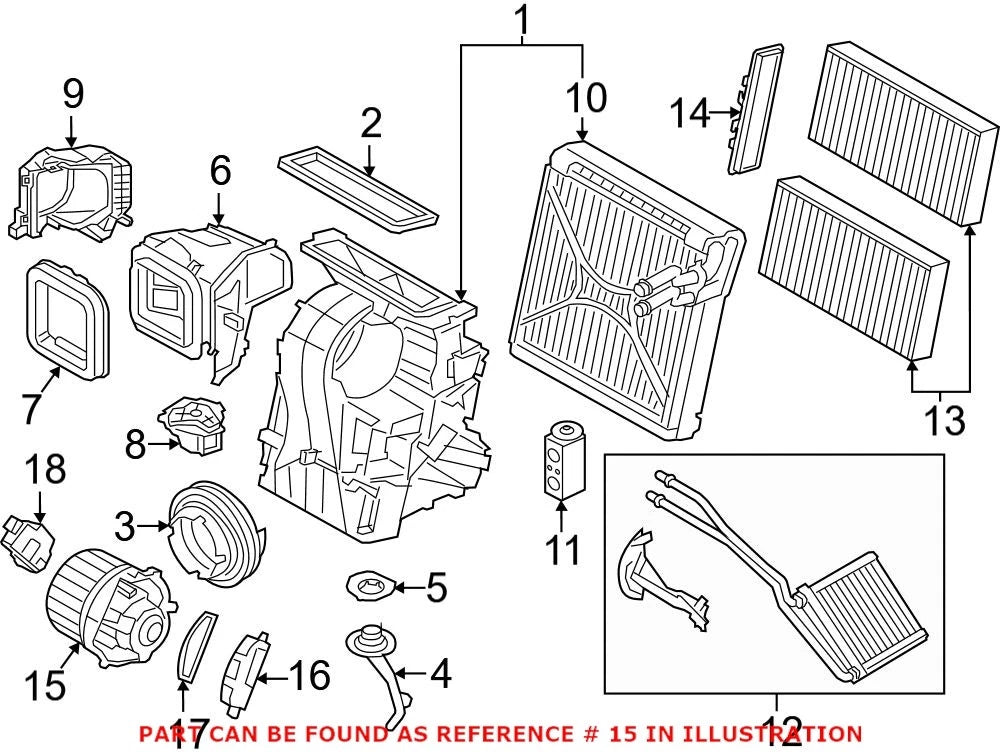 Genuine OEM HVAC Blower Motor 64119297752 for BMW 228i Gran Coupe (2021)