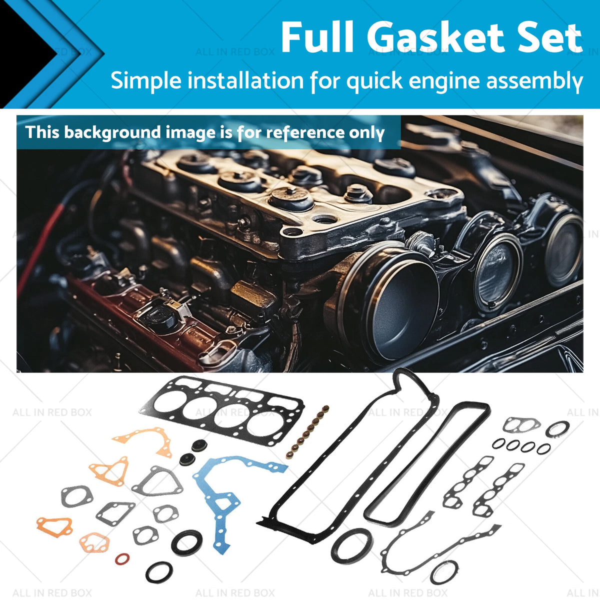 Full Gasket Set for Toyota Corolla KE38 KE55 KE70 Liteace KM20 (1970–1982)
