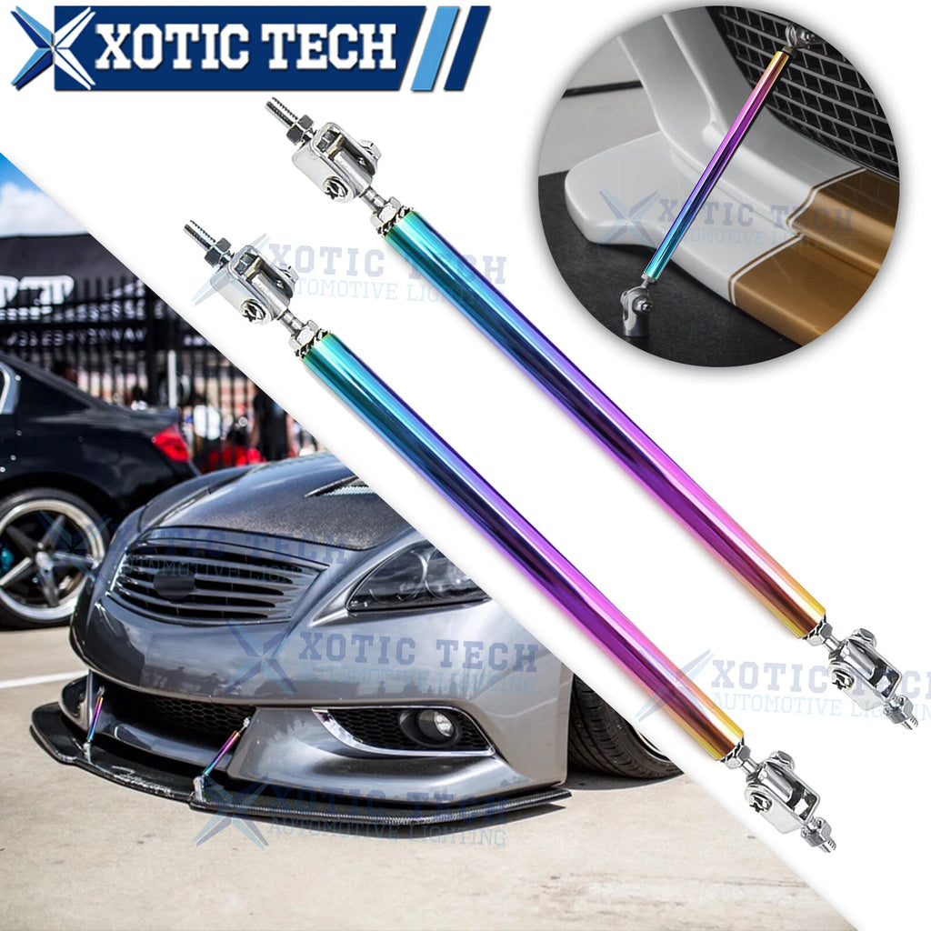 2Pcs Adjustable Front Bumper Lip Diffuser Rod For Infiniti G37 (2008-2013)