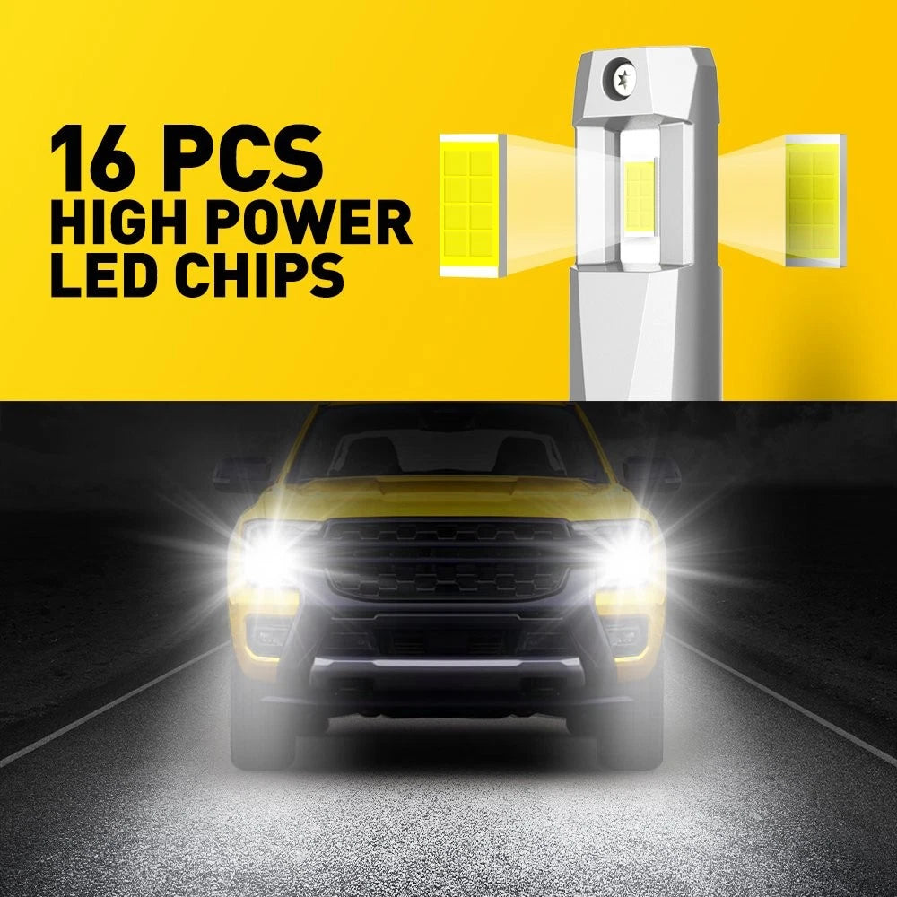 2X 9005 LED Headlight Bulb Conversion Kit for