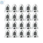 Set of 20 Chrome Lug Nut Covers for Semi Truck (Push-On, 33mm)