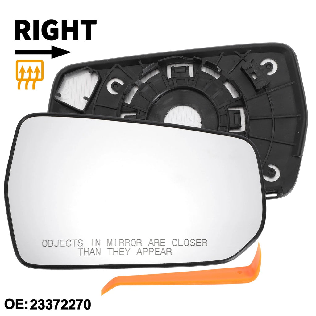 Heated Right Passenger Side Mirror Glass for Chevrolet Malibu (2016–2021)