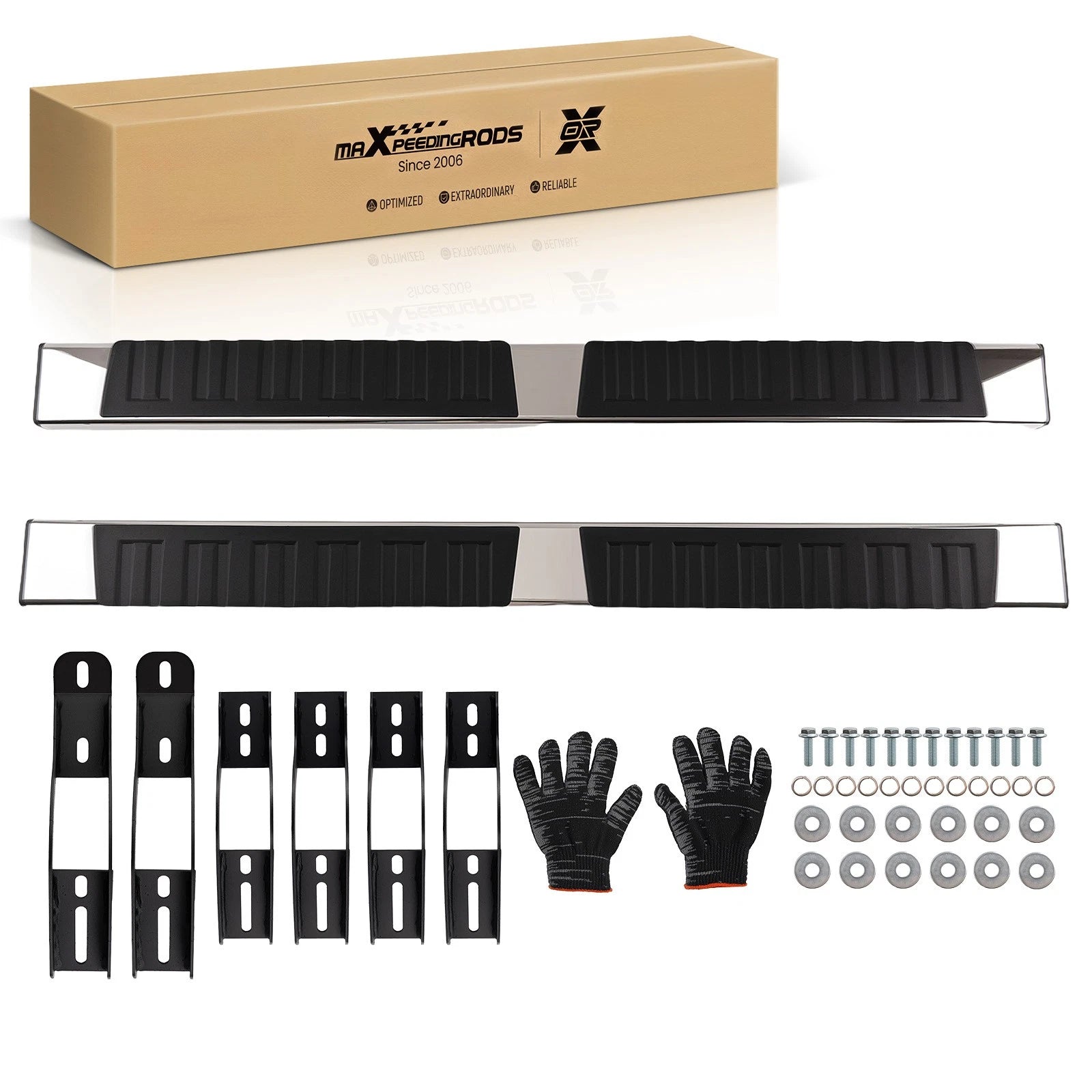 Running Board for Toyota Tundra Double Cab (2007–2021) 6 Inch 195cm BLK
