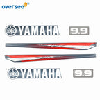 Top Cowling Sticker for Yamaha 9.9HP 2T (1990–1999) Anti-UV Graphics Kit