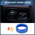 Headlight Fog Light Switch Knob Cover Ring for Dodge RAM (2018–2022) Blue 1 Pc