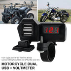 Dual USB Phone Charger Socket for Motorcycle (Waterproof)