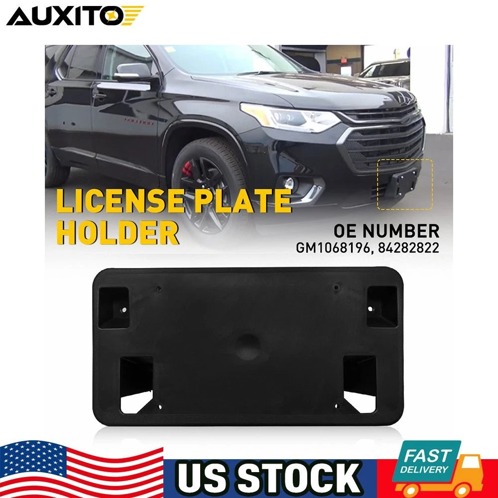 Front License Plate Bracket with Hardware for Chevy Traverse (2018–2022) GM1068196