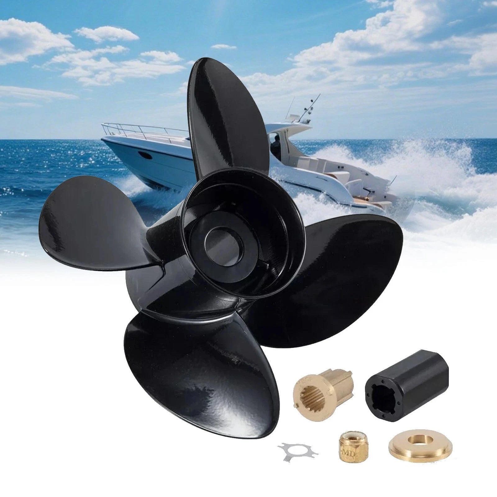 Set of 4 Blades Outboard Prop for Mercury 135-300HP (48-8M0084496)