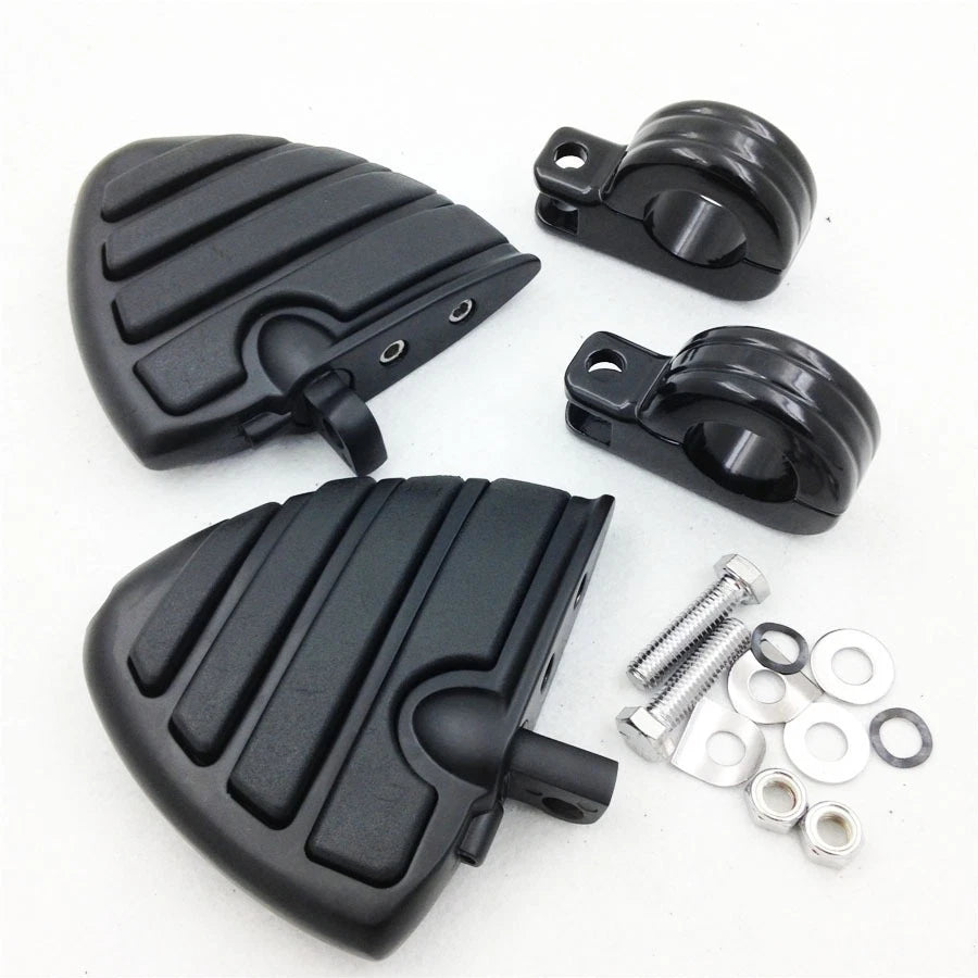 Front 1.5" Wing Foot Peg P Clamps for Yamaha XV1600 XV1700 XV1900 XV750 XV1100