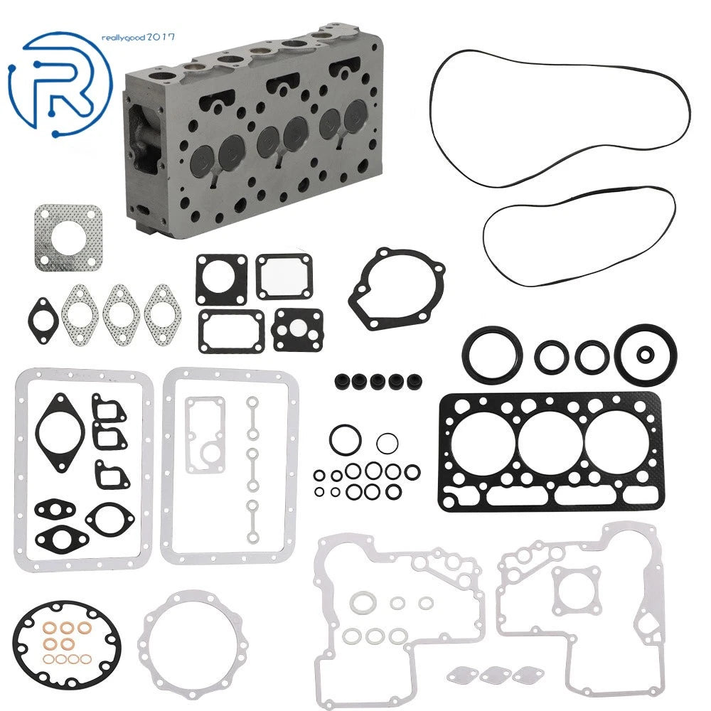 Complete Cylinder Head with Valves for Kubota D850 D950 