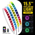 4X RGB LED Wheel Ring Lights for Truck Car Rim (Bluetooth Control)