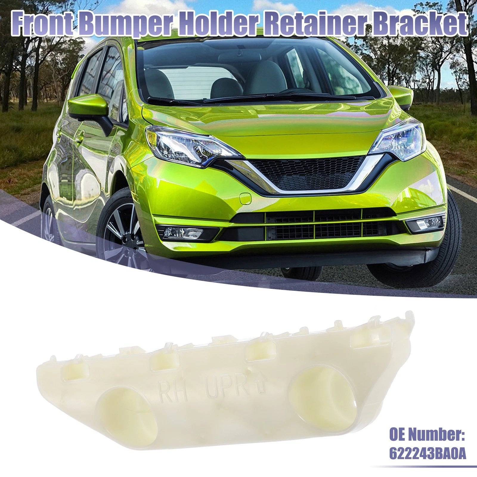 Front Right Side Bumper Mounting Bracket No.622243BA0A for Nissan Versa (2012–2019)
