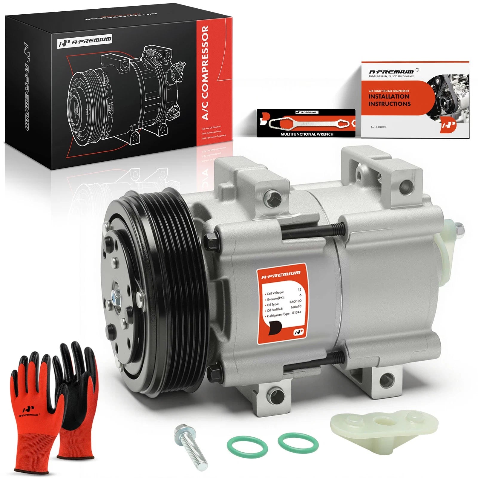 A/C Compressor with Clutch for Ford Ranger, Mazda B2300, B4000 (2001–2011)